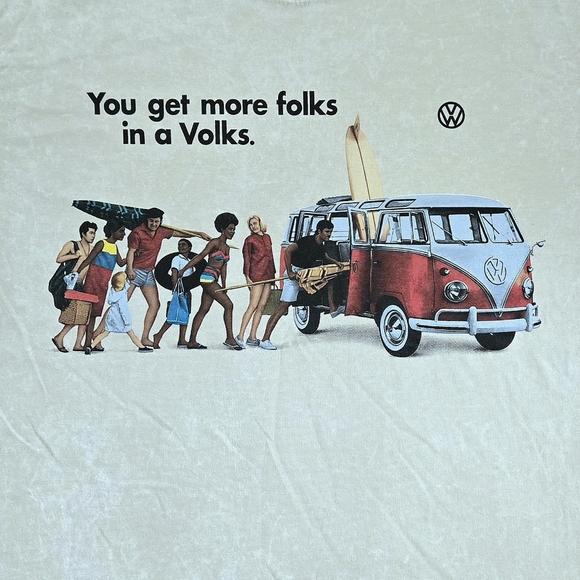 Changes VW "You get more folks in a Volks." Graphic Tee👕 - NWOT - Picture 8 of 10